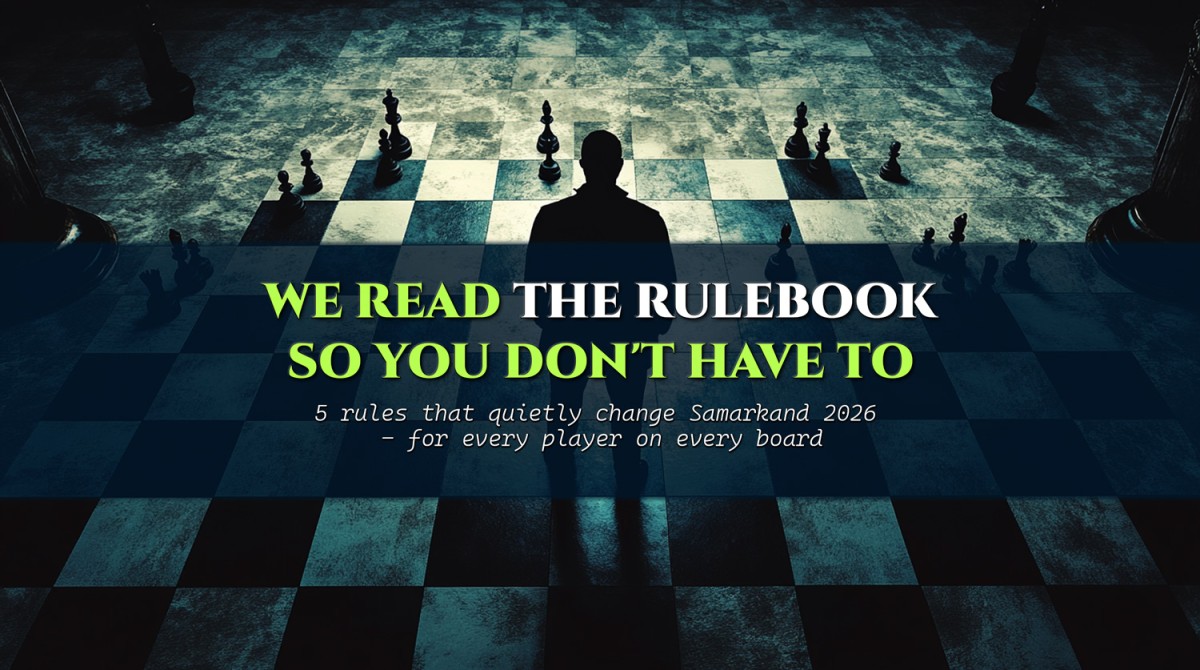 We Read the Samarkand Rulebook So You Don't Have To: What Actually Changes for Players
